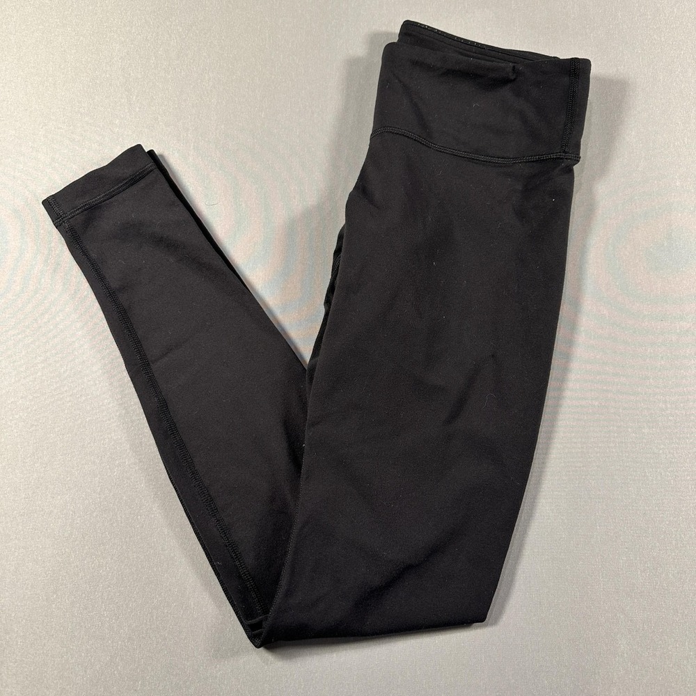 Lululemon Leggings Womens 6 Black Mid Rise Ankle Yoga Athletic Gym‎ Stretch